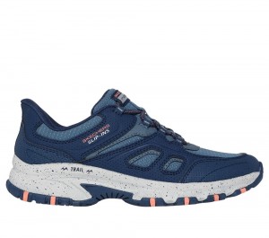 Women Skechers Slip-ins: Hillcrest - Kamalino Hands Free Slip Ins Navy / Coral USA | 3718-KIOTM