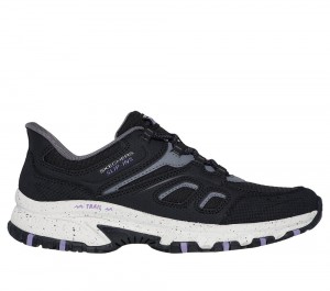 Women Skechers Slip-ins: Hillcrest - Kamalino Hands Free Slip Ins Black / Purple USA | 8625-ADEJP
