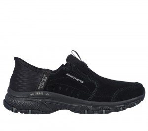 Women Skechers Slip-ins: Hillcrest - Sunapee Hands Free Slip Ins Black USA | 7504-JPFEQ