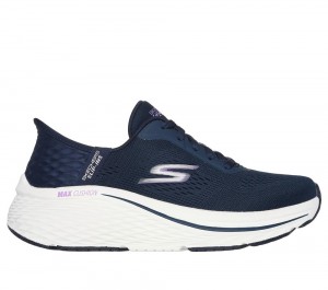 Women Skechers Slip-ins: Max Cushioning Elite - Vanish Slip On Shoes Navy / Lavender USA | 3209-BMXKV