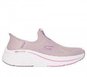 Women Skechers Slip-ins: Max Cushioning Elite 2.0 Hands Free Slip Ins Mauve Purple USA | 5167-CZGVW