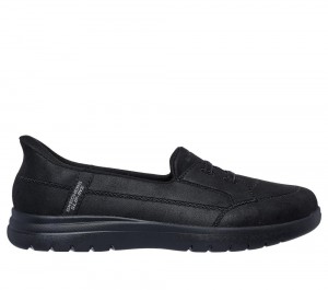 Women Skechers Slip-ins: On-the-GO Flex Hands Free Slip Ins Black USA | 5960-KILCW