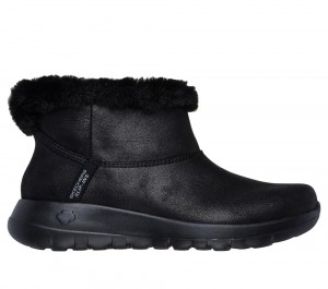 Women Skechers Slip-ins: On-the-GO Joy - Cozy Dream Boots Black USA | 0349-HZQEO