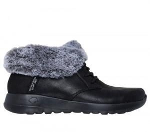 Women Skechers Slip-ins: On-the-GO Joy - Cozy Charm Boots Black / Grey USA | 7391-KCAYI
