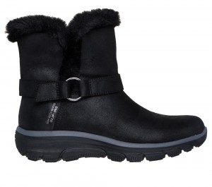 Women Skechers Slip-ins Relaxed Fit: Easy Going - Dreamers Move Boots Black USA | 3720-UZRLE