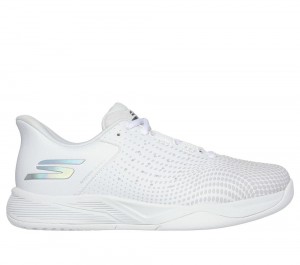 Women Skechers Slip-ins Relaxed Fit: Viper Court Reload Hands Free Slip Ins White USA | 3657-DPRBF