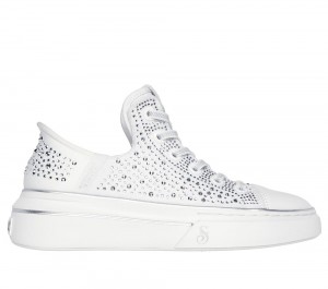 Women Skechers Slip-ins: Snoop One - Rhine-Stoned Sneakers White USA | 7639-YWLHB