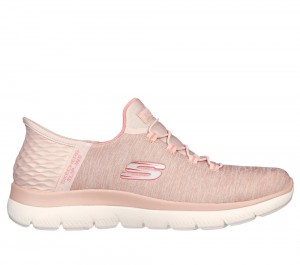 Women Skechers Slip-ins: Summits - Dazzling Haze Hands Free Slip Ins Rose USA | 0635-QCXLV