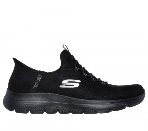 Women Skechers Slip-ins: Summits - Unknown Trail Hands Free Slip Ins Black USA | 6254-IACNT