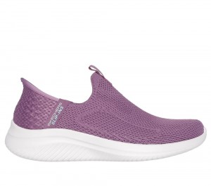 Women Skechers Slip-ins: Ultra Flex 3.0 - Easy Win Hands Free Slip Ins Purple USA | 8369-IRQTD