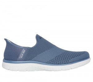 Women Skechers Slip-ins: Virtue - Sleek Hands Free Slip Ins Slate Light Navy Blue USA | 5798-EIDSL