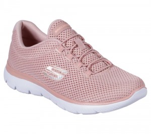 Women Skechers Summits Sneakers Rose USA | 9163-USBMT