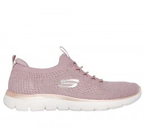 Women Skechers Summits - Pixi Sneakers Rosegold USA | 0416-HRFMS