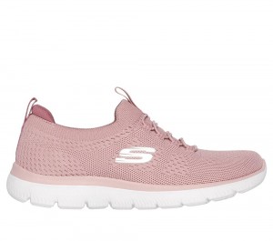 Women Skechers Summits - Top Player Slip On Shoes Rose USA | 5421-TXIWL
