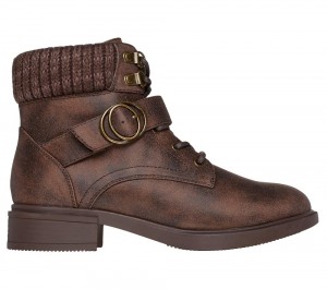 Women Skechers Tenley - Dreaming Of Fall Boots Brown USA | 4256-RUVAH