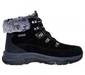 Women Skechers Trego - Snow Worries Boots Black USA | 6354-MSNJG