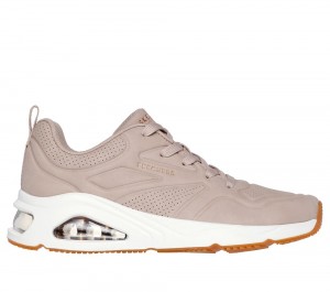 Women Skechers Tres-Air Uno - Ah-Mazing Sneakers Natural White USA | 6214-BDSXM