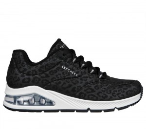 Women Skechers Uno 2 Wedges Black USA | 9021-BZICE