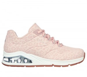 Women Skechers Uno 2 Wedges Blush Pink USA | 9840-BSLQG