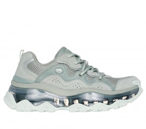 Women Skechers Uno Chaos Lace Up Shoes Sage Turquoise USA | 6428-FUDBJ