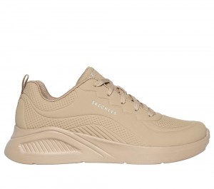 Women Skechers Uno Lite - Lighter One Wedges Taupe Brown USA | 9785-SNTXV