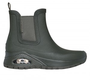 Women Skechers Uno Rugged - Dancing N The Rain Boots Olive USA | 0241-ZFIKD