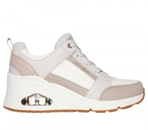 Women Skechers Uno Wedge - Everything Nice Wedges Off White USA | 4793-BOIKL
