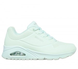 Women Skechers Uno - Frosty Kicks Lace Up Shoes Mint USA | 9432-GRKUL