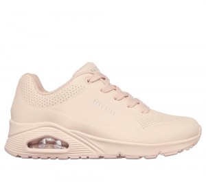 Women Skechers Uno - Frosty Kicks Sneakers Light Pink USA | 7089-GZKLT