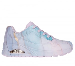 Women Skechers Uno - Marble Marvel Sneakers Lavender Purple USA | 5139-NROSK