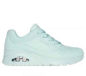 Women Skechers Uno - Stand on Air Wedges Seafoam Turquoise USA | 2706-VPUMC