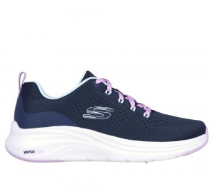 Women Skechers Vapor Foam - Fresh Trend Sneakers Navy / Lavender USA | 1467-CURAM