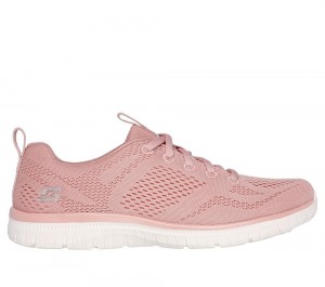 Women Skechers Virtue - Ambrosia Sneakers Rose USA | 4628-RBJZG