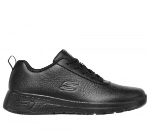 Women Skechers Work Relaxed Fit: Marsing - Gmina SR Work Shoes Black USA | 4793-KISWJ