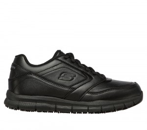 Women Skechers Work Relaxed Fit: Nampa - Wyola SR Work Shoes Black USA | 4716-ECAYK