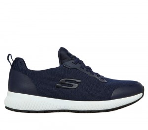 Women Skechers Work: Squad SR Work Shoes Navy USA | 2961-AUMLZ