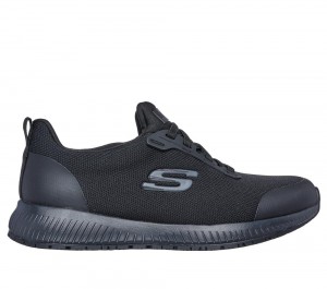 Women Skechers Work: Squad SR Work Shoes Black USA | 9542-WFXRH