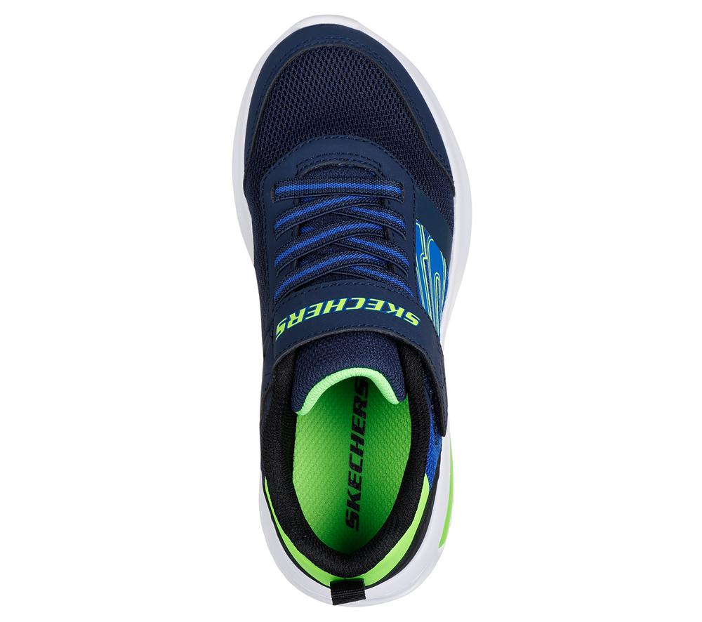 Boys's Skechers Bounder-Tech - Ultravoid Sneakers Navy / Lime  USA |  2430-QCXGL