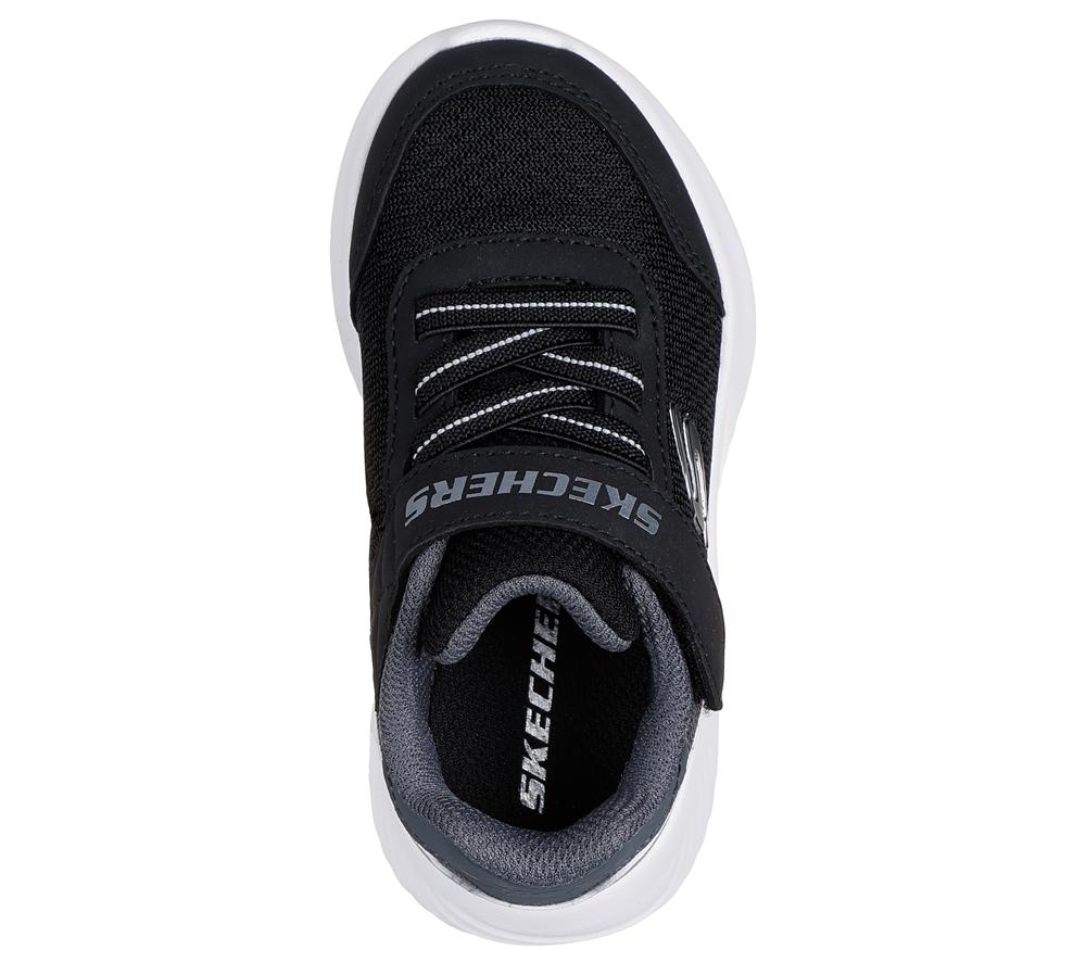 Boys's Skechers Bounder - Trekzic Slip On Shoes Black / Silver  USA |  4351-VZQIF
