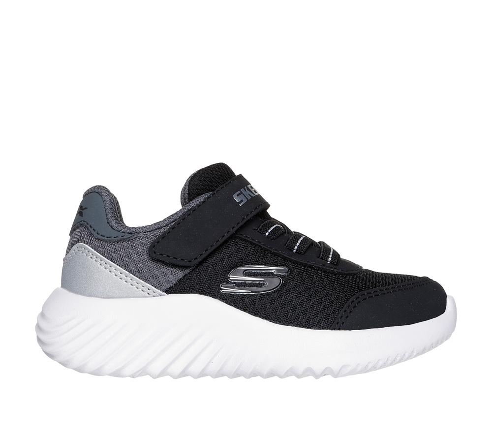 Boys\'s Skechers Bounder - Trekzic Sneakers Black / Silver  USA |  1786-MYCZT
