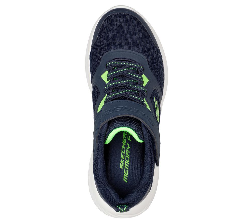 Boys's Skechers Bounder - Voltvor Sneakers Navy / Lime  USA |  4896-NOESW