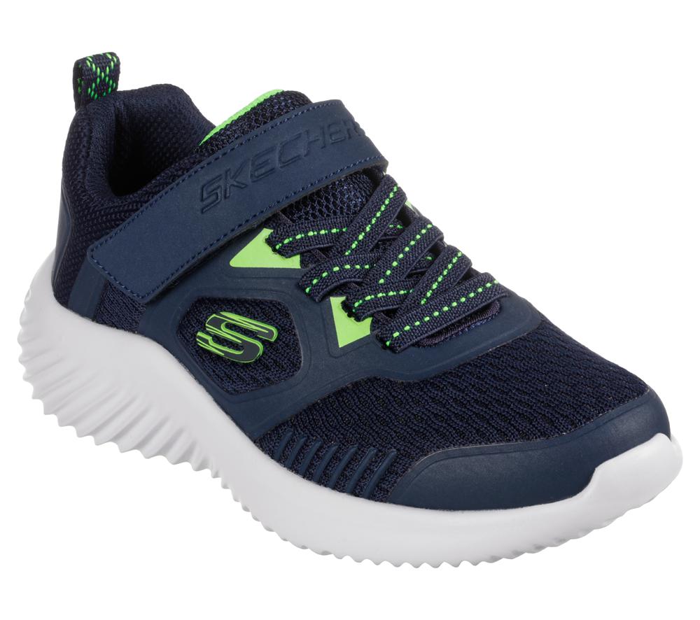 Boys's Skechers Bounder - Voltvor Sneakers Navy / Lime  USA |  4896-NOESW