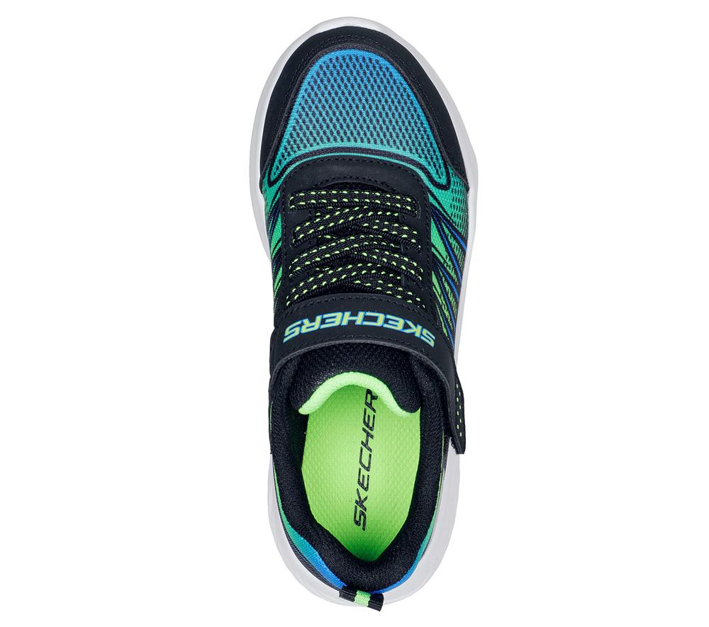 Boys's Skechers Bounder - Zatic Slip On Shoes Black / Lime  USA |  6941-KXULT