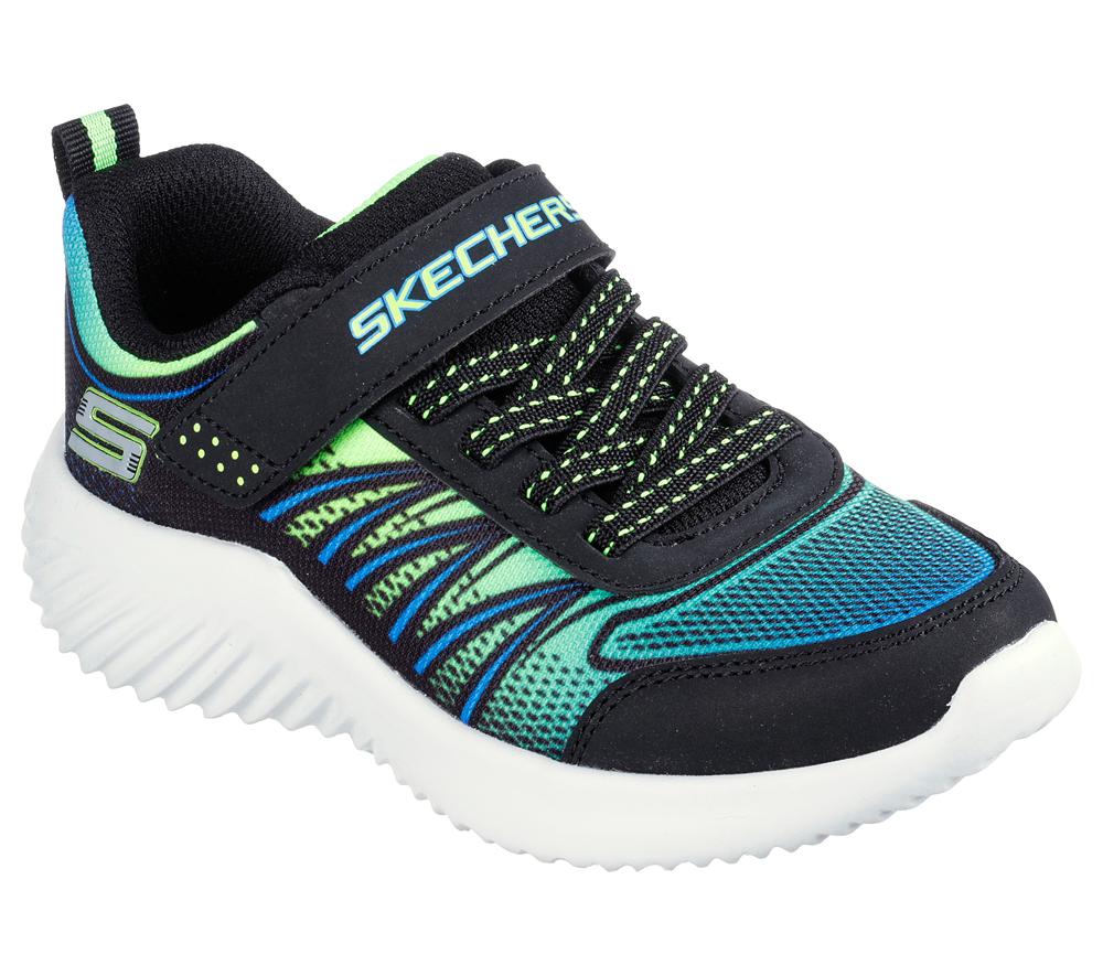 Boys's Skechers Bounder - Zatic Sneakers Black / Lime  USA |  6870-SBTVM