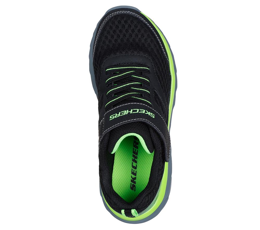 Boys's Skechers Boundless Sneakers Black / Lime  USA |  4950-GDJON