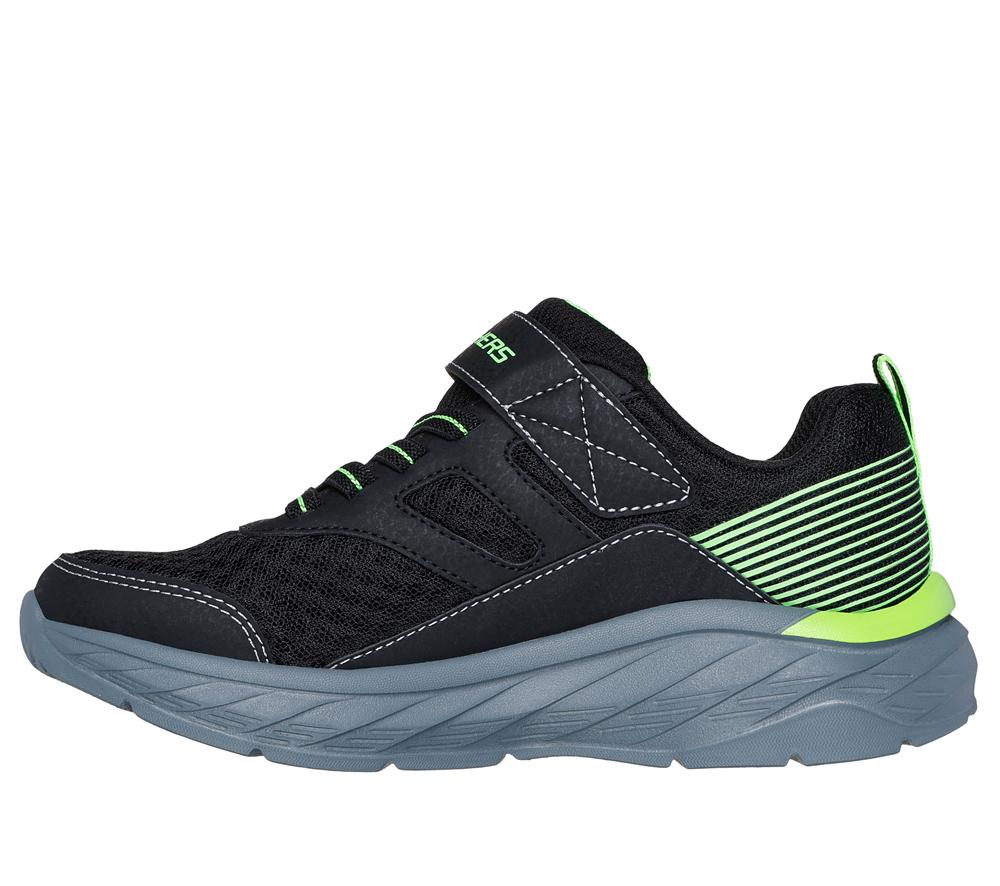 Boys's Skechers Boundless Sneakers Black / Lime  USA |  4950-GDJON