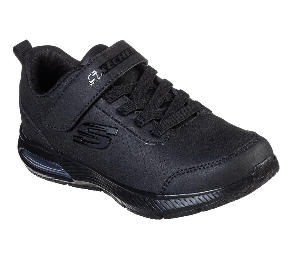 Boys\'s Skechers Dyna-Air - Fast Pulse Slip On Shoes Black  USA |  9846-FNYXR