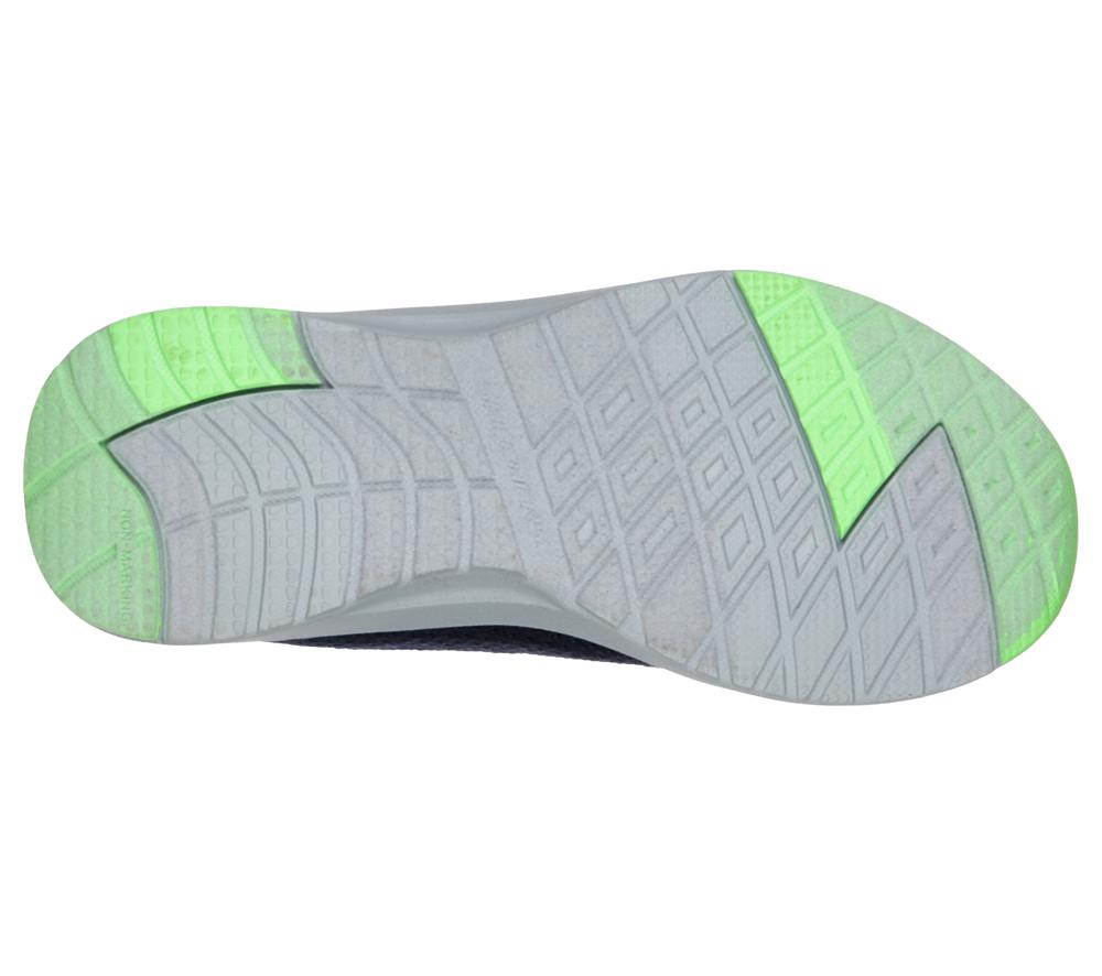 Boys's Skechers Dynamic Tread - Nitrode Lace Up Shoes Navy / Lime  USA |  1746-YSPNC