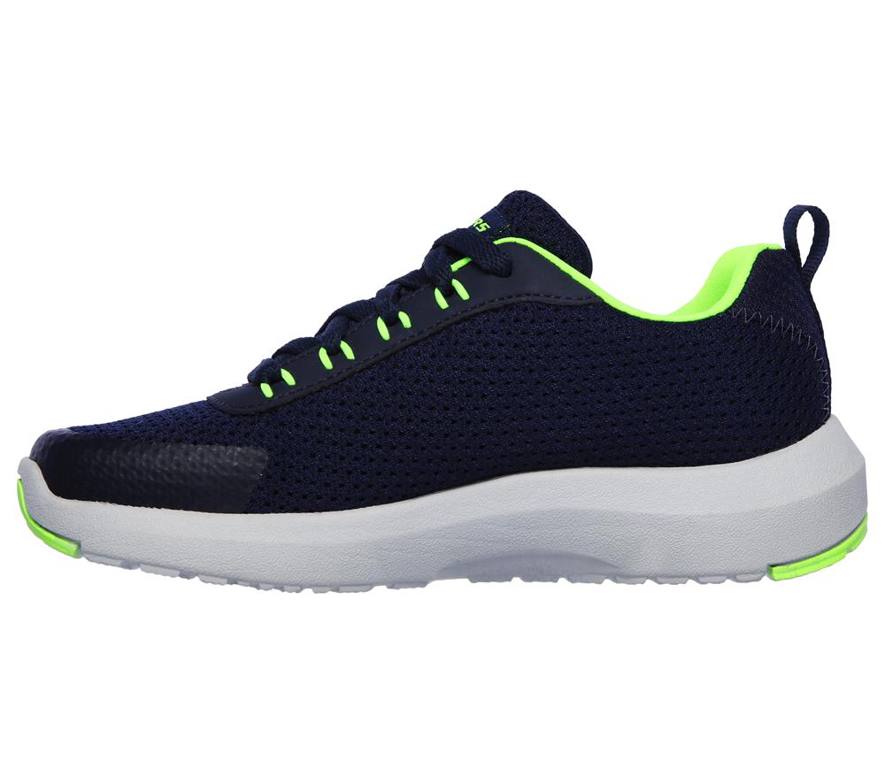 Boys's Skechers Dynamic Tread - Nitrode Lace Up Shoes Navy / Lime  USA |  1746-YSPNC