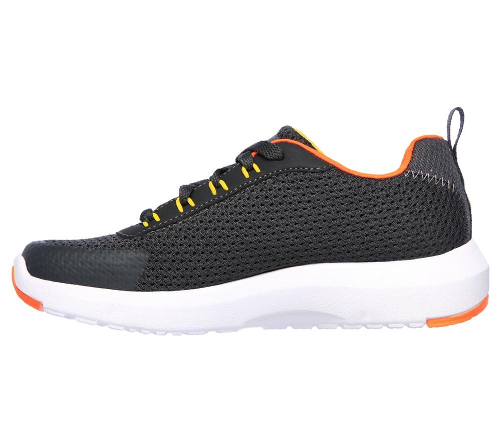 Boys's Skechers Dynamic Tread - Nitrode Sneakers Charcoal / Orange  USA |  7129-NBXJA